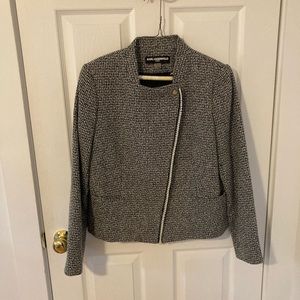 Carl Lagerfeld Black and White Tweed Jacket